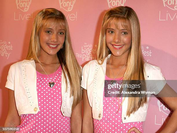 Milly Rosso and Becky Rosso during "My Little Pony Live!" Los Angeles Premiere - Arrivals at Kodak Theater in Hollywood, California, United States.