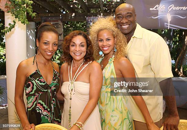 Personality Shaun Robinson, festival Executive Director Jasmine Guy, Vanessa Bossell, and actor Michael Clarke Duncan attend the VIP Press Luncheon...