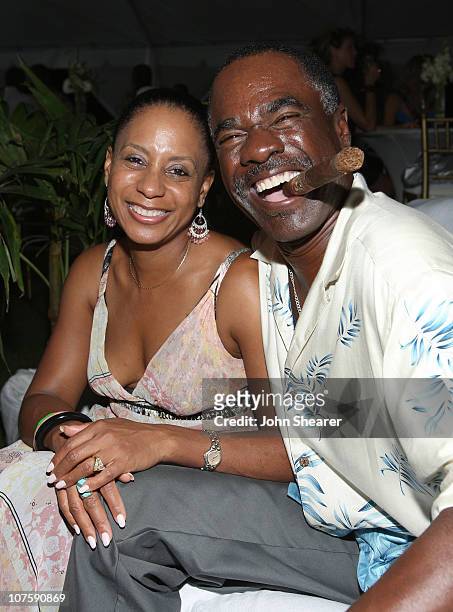 Actor Glynn Turman and guest attend the Soiree at the Somerset Hotel at the Turks and Caicos Film Festival on October 17, 2007 in Turks and Caicos.