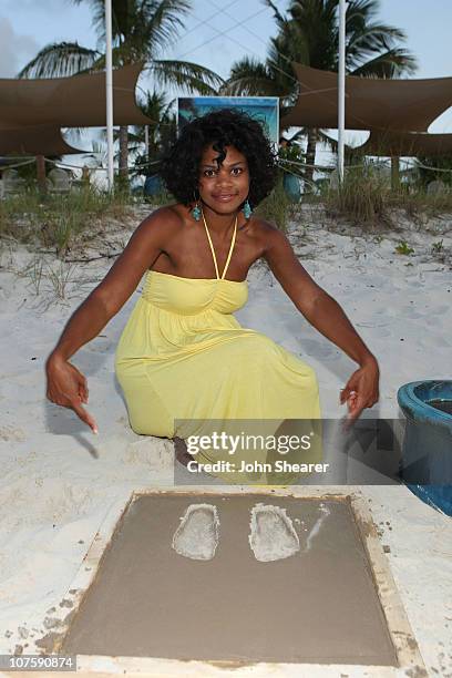 Actress Kimberly Elise participates in "Footprints in the Sand" at the Alexandra Hotel during the Turks and Caicos Film Festival on October 17, 2007...