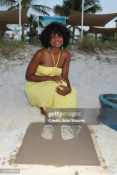 Actress Kimberly Elise participates in "Footprints in the Sand" at the Alexandra Hotel during the Turks and Caicos Film Festival on October 17, 2007...