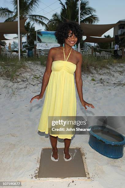 Actress Kimberly Elise participates in "Footprints in the Sand" at the Alexandra Hotel during the Turks and Caicos Film Festival on October 17, 2007...