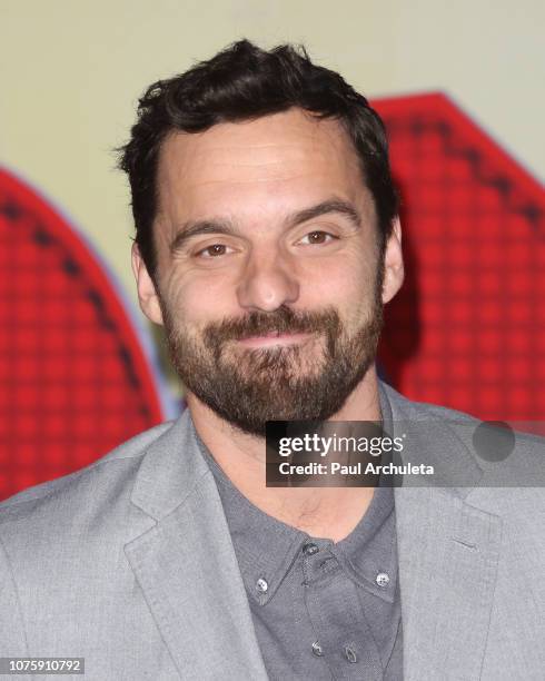 Actor Jake Johnson attends the world premiere of Sony Pictures Animation and Marvel's "Spider-Man: Into The Spider-Verse" at The Regency Village...