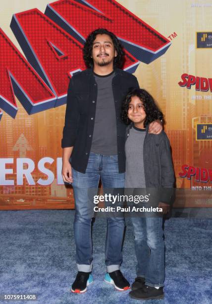 Actor Tony Revolori attends the world premiere of Sony Pictures Animation and Marvel's "Spider-Man: Into The Spider-Verse" at The Regency Village...