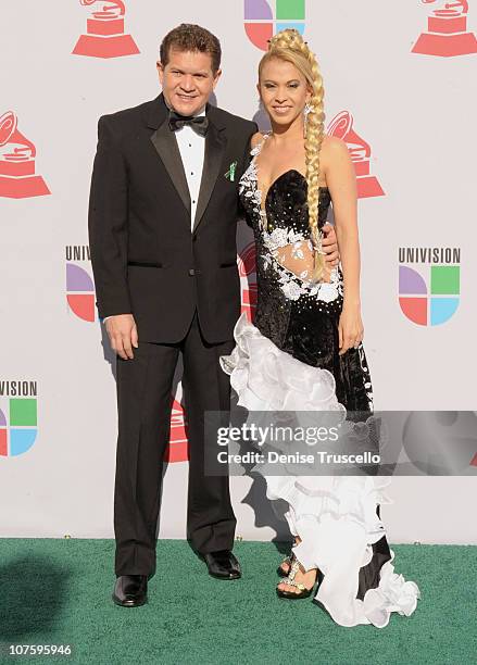 Musical group Calypso arrive at the 11th Annual Latin GRAMMY Awards held at the Mandalay Bay Events Center on November 11, 2010 in Las Vegas, Nevada.