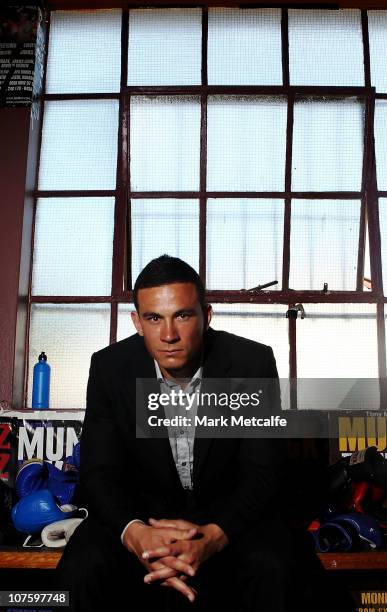Sonny Bill Williams poses after a press conference at Tony Mundine Gym on December 15, 2010 in Sydney, Australia. Sonny Bill Williams is scheduled to...