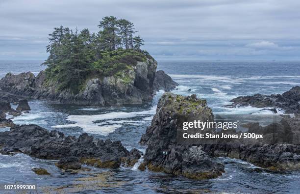 West Coast Vancouver Island Near Ucluelet British Columbia Canada, Bildbanksbilder