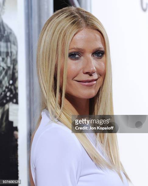 Actress Gwyneth Paltrow arrives at the Los Angeles Premiere "Country Strong" at the Academy of Motion Picture Arts and Sciences on December 14, 2010...