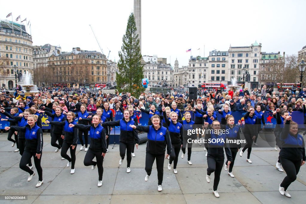Clog dancers from America's Clogging All-Stars are seen at...
