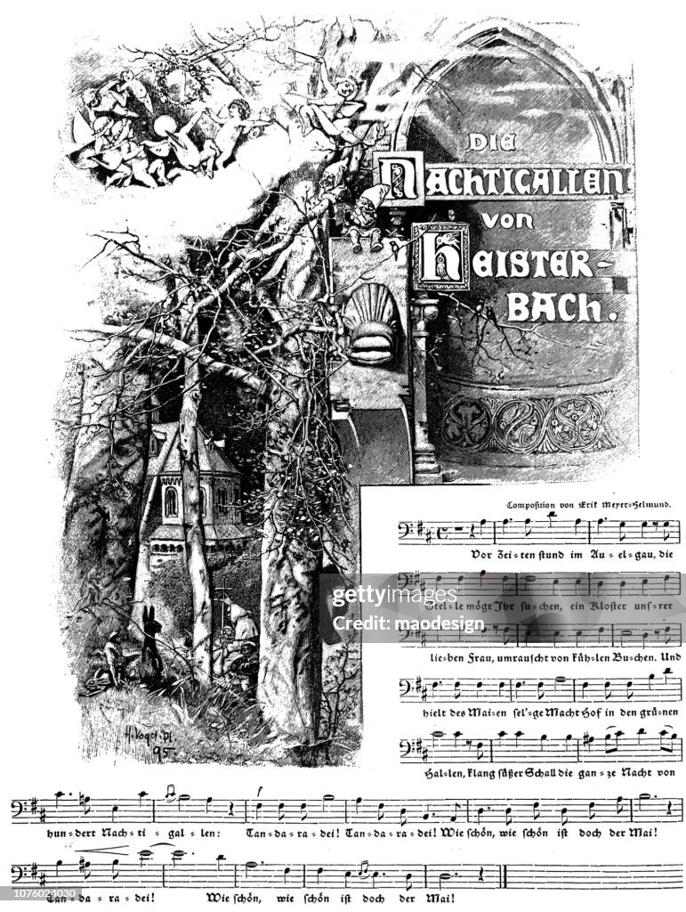 The Nightingales by Master Bach - 1896