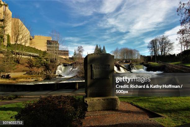 tumwater falls - tumwater stock pictures, royalty-free photos & images