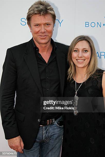 Richard Wilkins and Rebecca Wilkins arrive for an exclusive Bon Jovi concert at Star City on December 15, 2010 in Sydney, Australia.