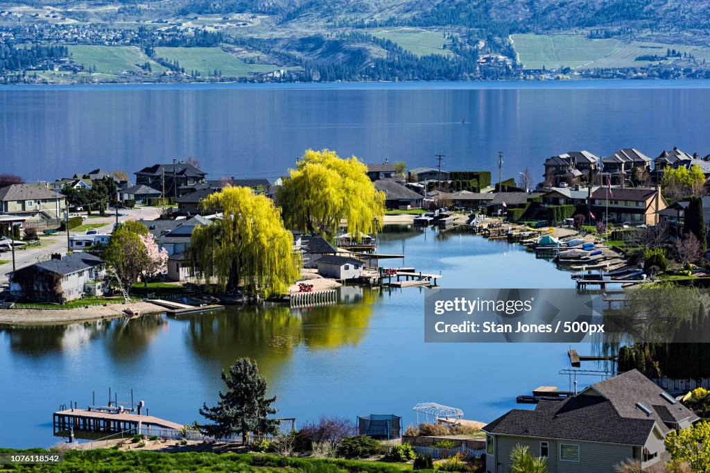 Lakefront Subdivision on Okanagan Lake West Kelowna British Columbia Canada