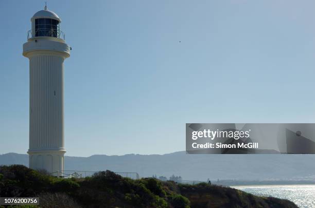 wollongong head lighthouse (also known as flagstaff hill lighthouse or flagstaff point light), north wollongong, new south wales, australia - 1936 stock pictures, royalty-free photos & images