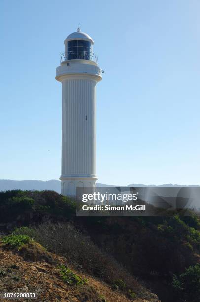 wollongong head lighthouse (also known as flagstaff hill lighthouse or flagstaff point light), north wollongong, new south wales, australia - 1936 photos et images de collection