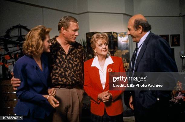 Melinda Culea , Ken Howard , Angela Lansbury and Herb Edelman star in an episode of the CBS television detective drama "Murder, She Wrote" titled...