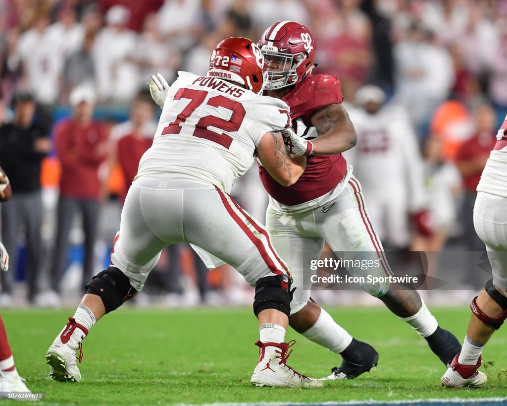 COLLEGE FOOTBALL: DEC 29 CFP Semifinal at the Orange Bowl - Alabama v Oklahoma