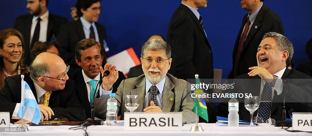 Brazil Timerman Argentina's Foreign Minister Hector Timerman, Brazilian's Foreign ...