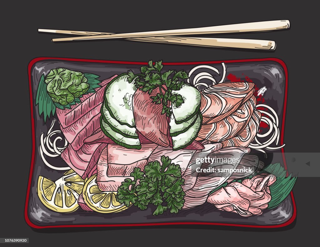 Sashimi-Platte