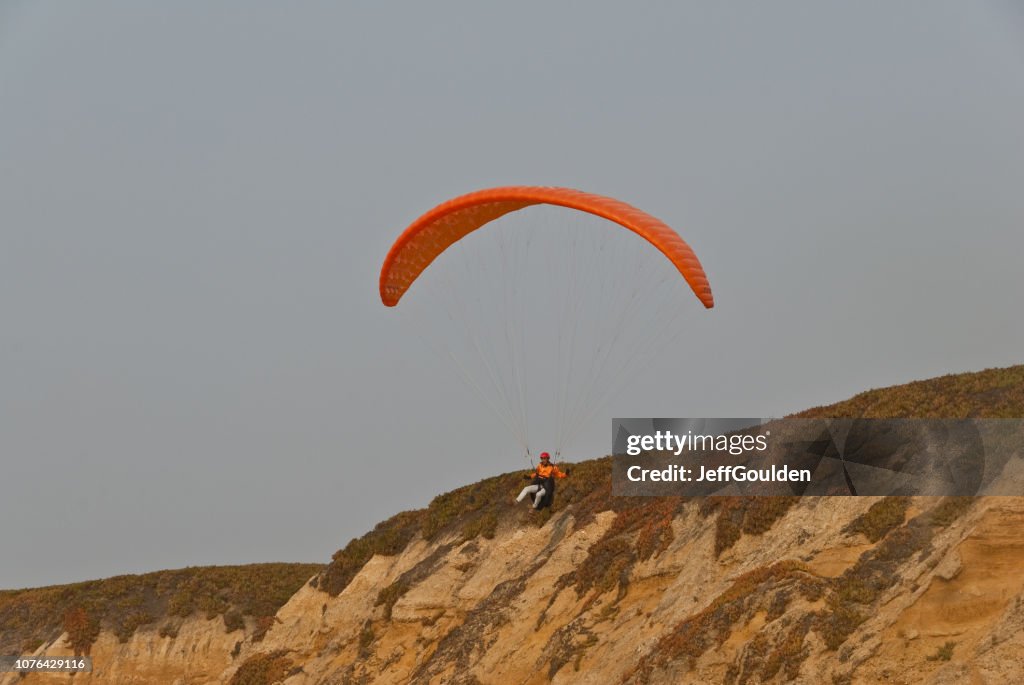 Paragliding Off a Bluff