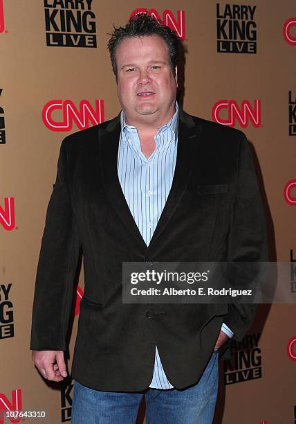 Actor Eric Stonestreet arrives at CNN's "Larry King Live" final broadcast party at Spago restaurant on December 16, 2010 in Beverly Hills, California.