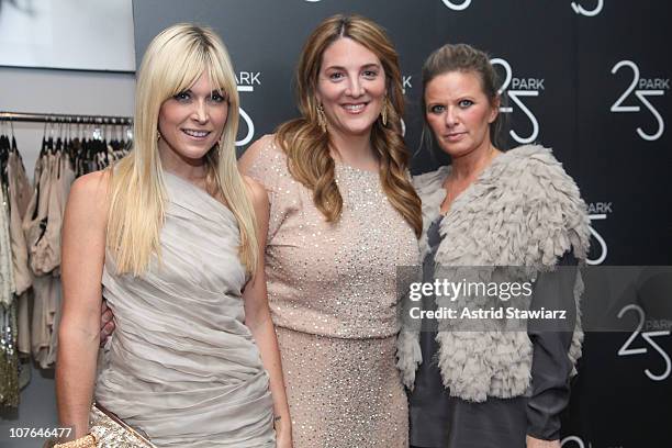 Tinsley Mortimer, Owner of 25 Park, Alison Brettschneider and fashion designer Robin Brouillette attend the Grand Opening of 25 Park Flagship Store...