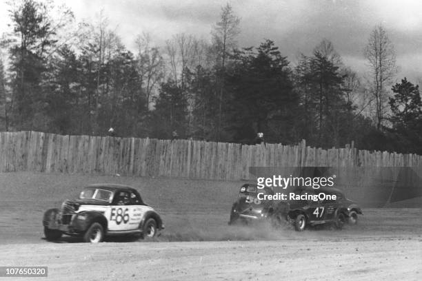 Some rough Modified action at North Wilkesboro Speedway in its early days when it was a dirt track. The facility started hosting races in 1947 and...
