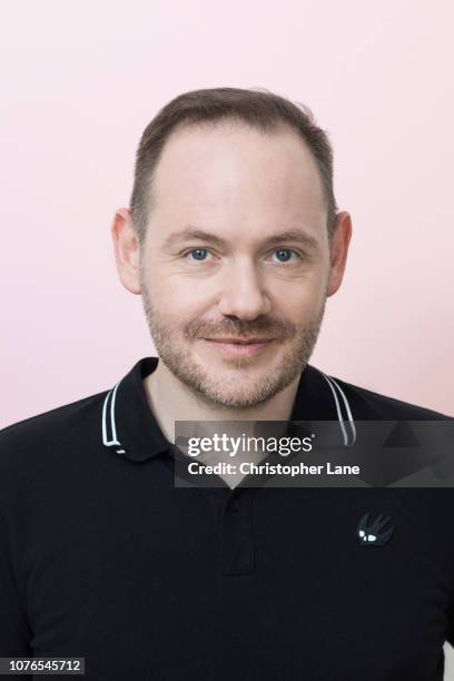 Iain Cook of Chvrches is photographed for The Guardian Newspaper on May 5, 2018 in Brooklyn, New York.