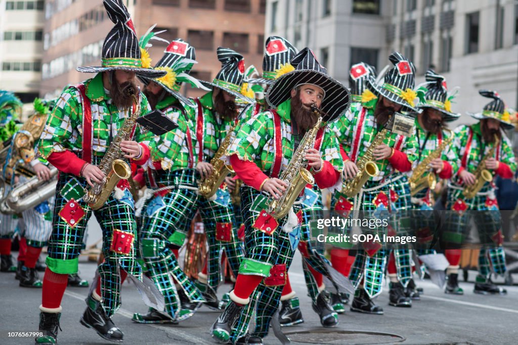 Performers seen playing music instrument during the...