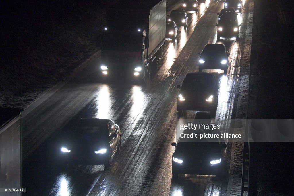 Slippery roads cause accidents in the southwest