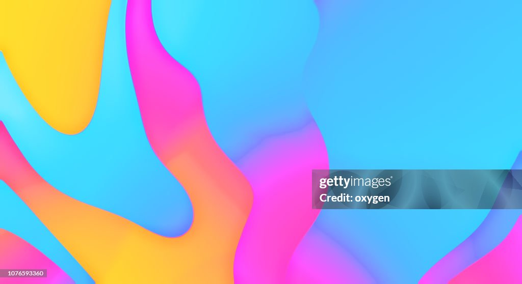 Abstract neon blur waves background