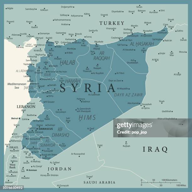 24 - syria - vintage murena isolated 10 - syria idlib stock illustrations