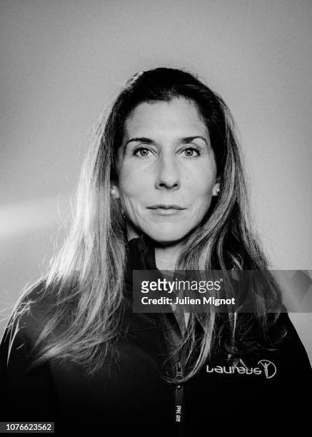 Tennis player Monica Seles poses for a portrait on February 2018 in Monaco, France.