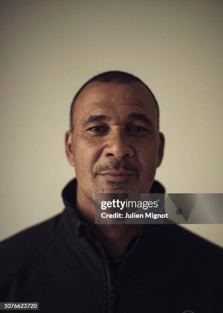 Football player Ruud Gullit poses for a portrait on February 2018 in Monaco, France.