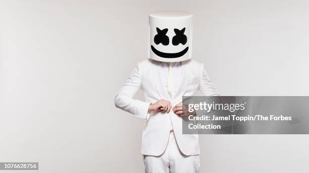 Music producer and DJ Marshmello is photographed for Forbes Magazine on September 30, 2018 in New York City. PUBLISHED IMAGE. CREDIT MUST READ: Jamel...