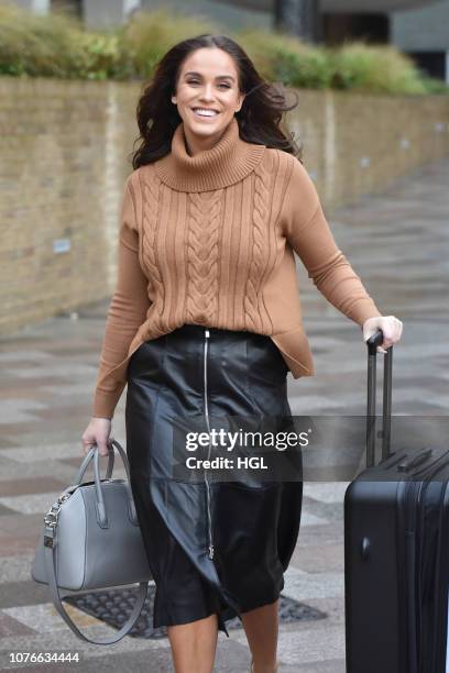 Vicky Pattison seen outside the ITV Studios on December 03, 2018 in London, England.