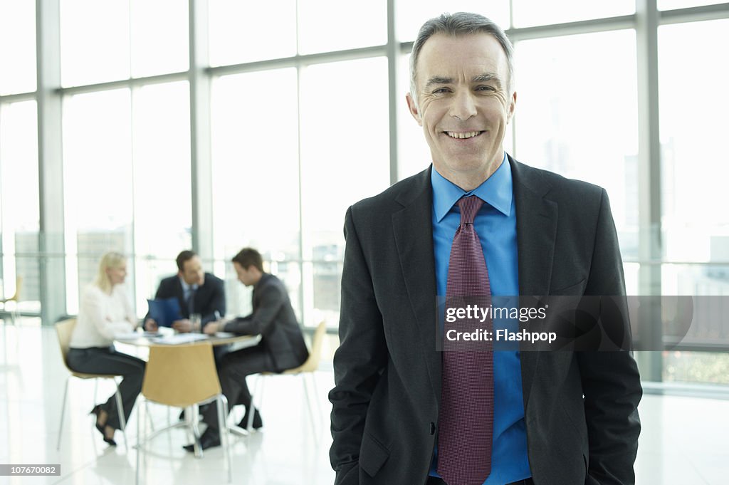 Portrait of business man smiling