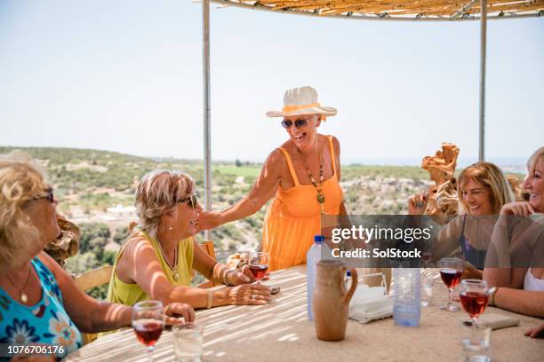 relaxing under the gazebo - sun hat stock pictures, royalty-free photos & images