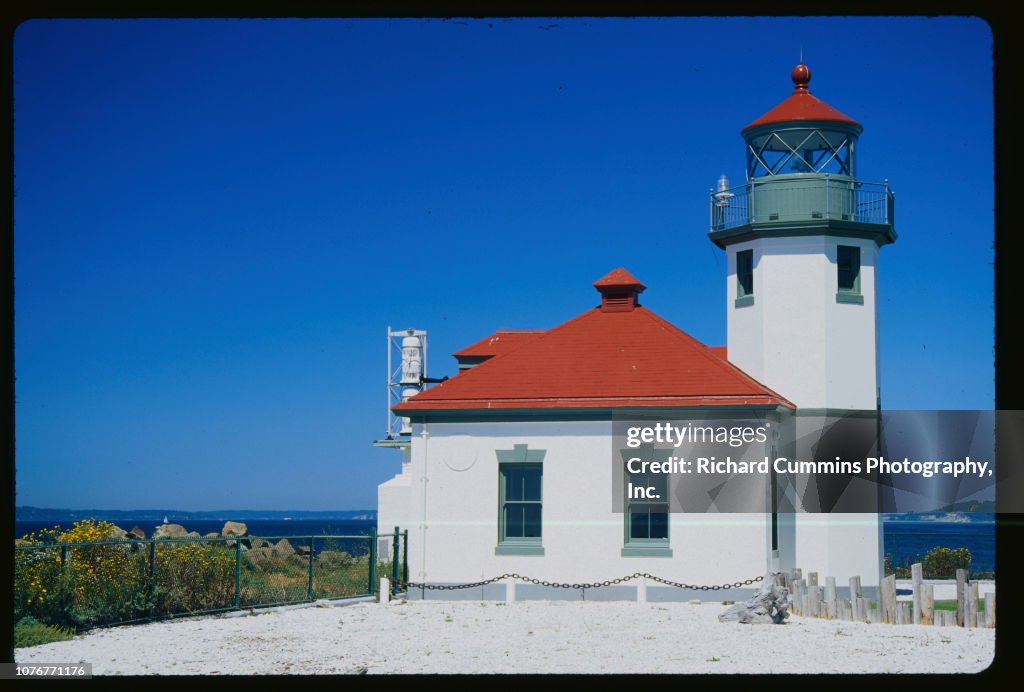 Alki Point Lighthouse on Puget Sound