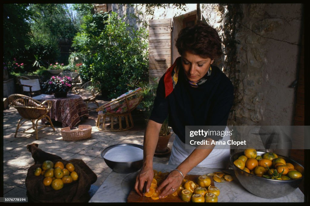 Marie Claude Cano Cutting Oranges