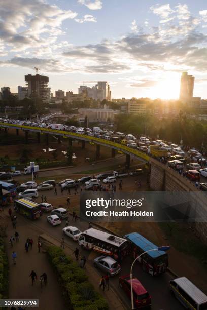 Stranded commuters are forced to walk for hours to make their public transport connection on opposite sides of the city after the Kenyan government...