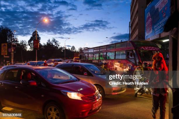 Stranded commuters are forced to walk for hours to make their public transport connection on opposite sides of the city after the Kenyan government...