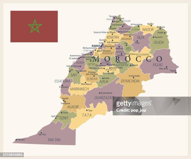 21 - morocco - vintage isolated 10 - marrakesh stock illustrations