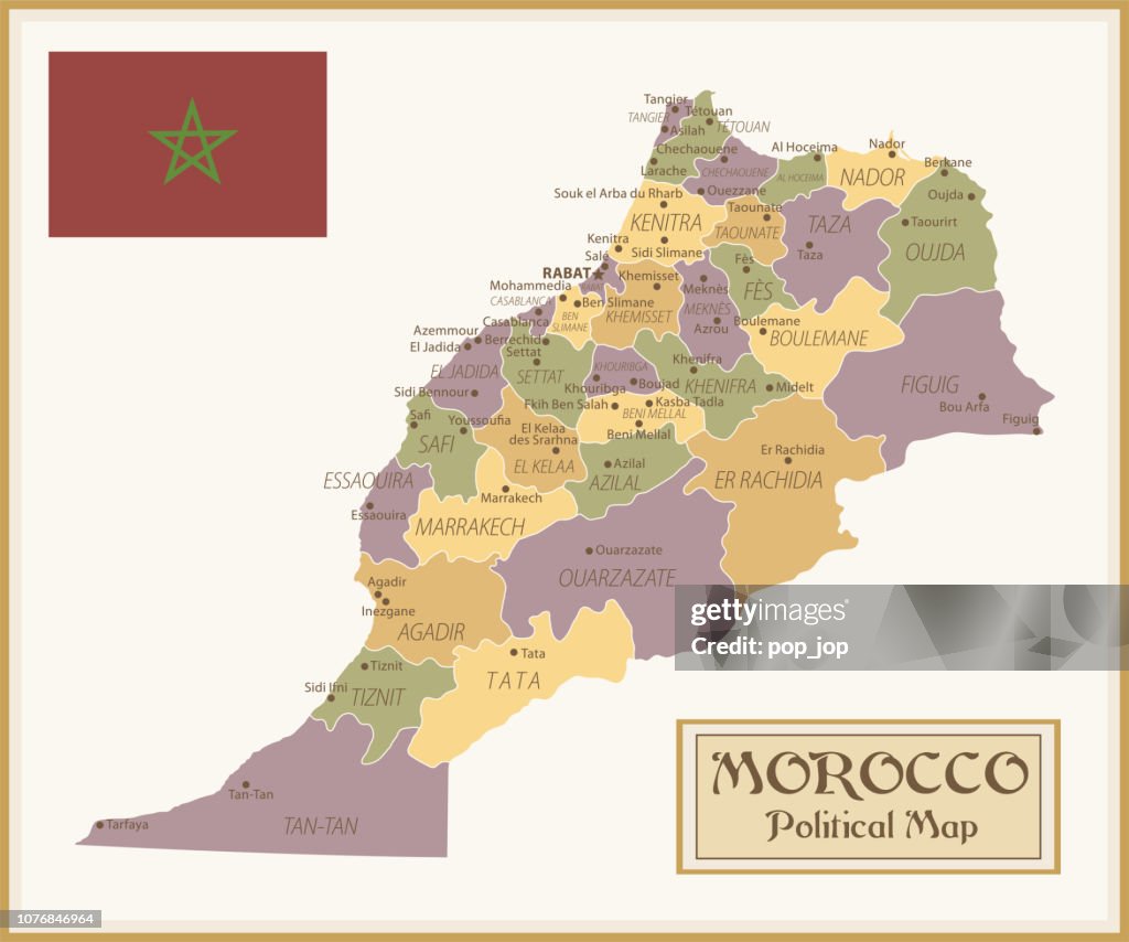 36 - Morocco - Vintage Isolated q10