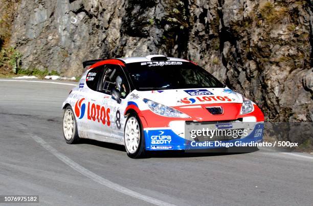 robert kubica - rally car stock pictures, royalty-free photos & images