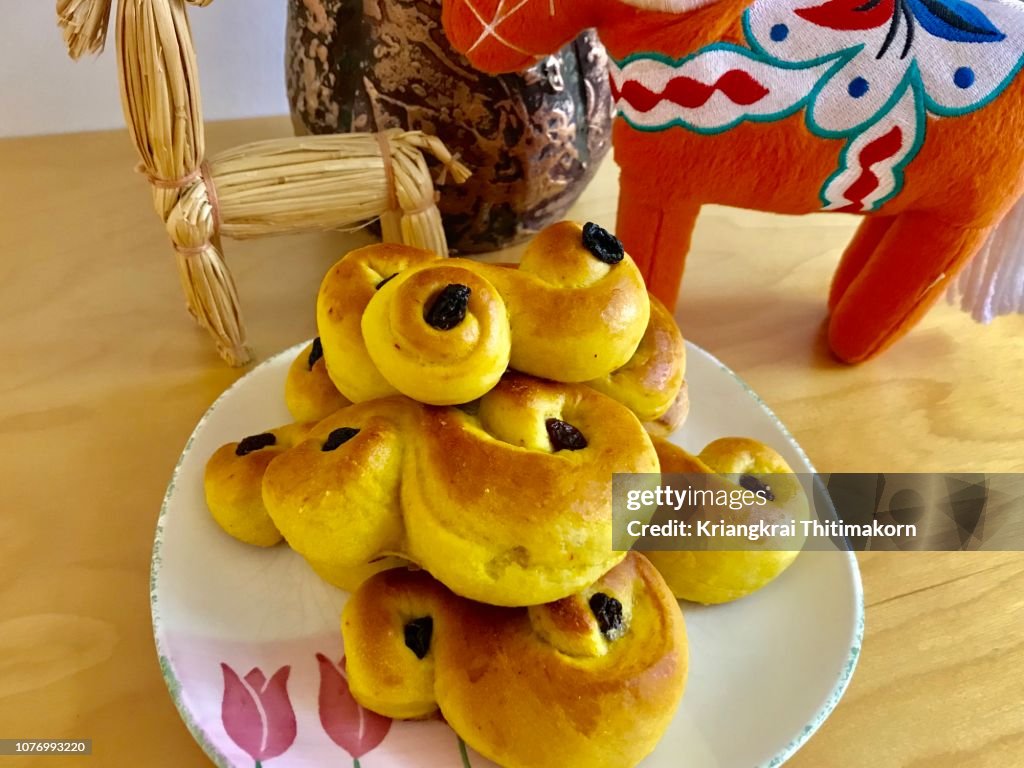 Swedish Lussekatter.