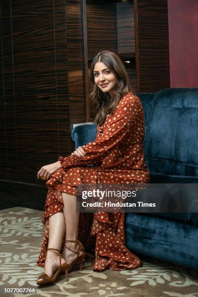 Bollywood actress Anushka Sharma poses during a profile shoot for HT City, on December 16, 2018 in New Delhi, India.