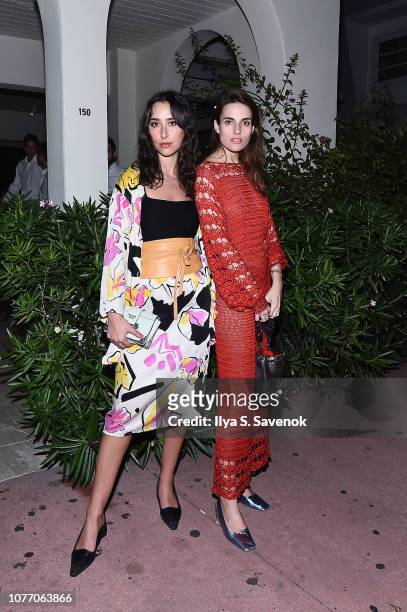 Chloe Wise and Ana Kras attend Vanity Fair x Pérez Art Museum Miami x Genesis Dinner at Forte Dei Marmi on December 03, 2018 in Miami, Florida.