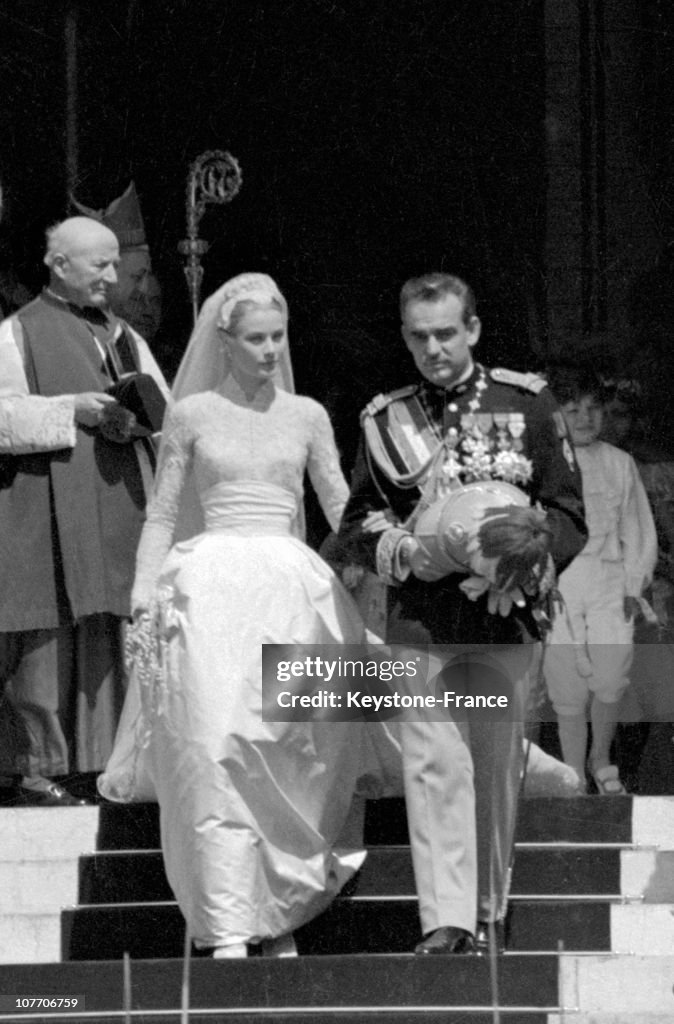 Wedding Of Prince Rainier And Grace Kelly In 1956