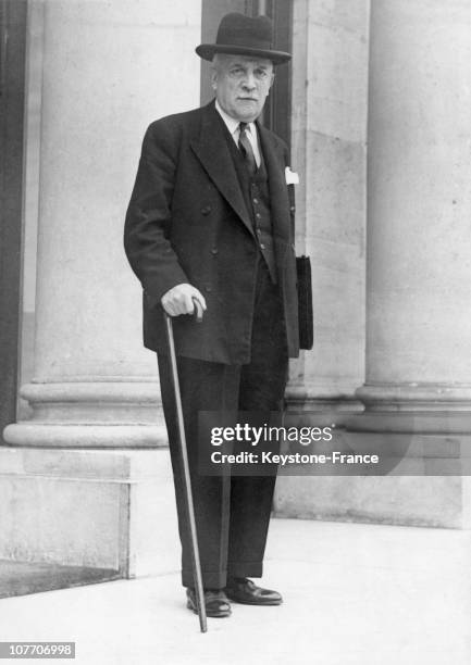 President Of The Council Several Times During The 4Th Republic. On The Doorstep Of The Elysee.